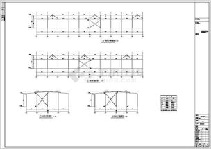 钢结构厂房结构施工图 独立基础带吊车
