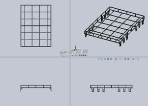 钢结构平台模型设计